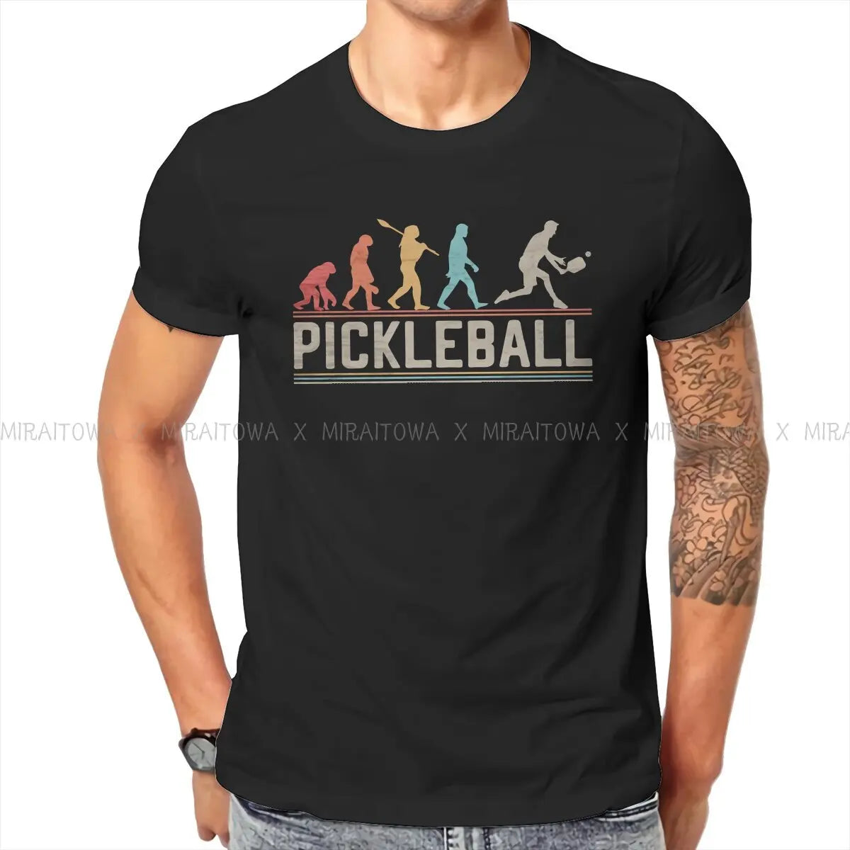 Pickleball Human Evolution T Shirt