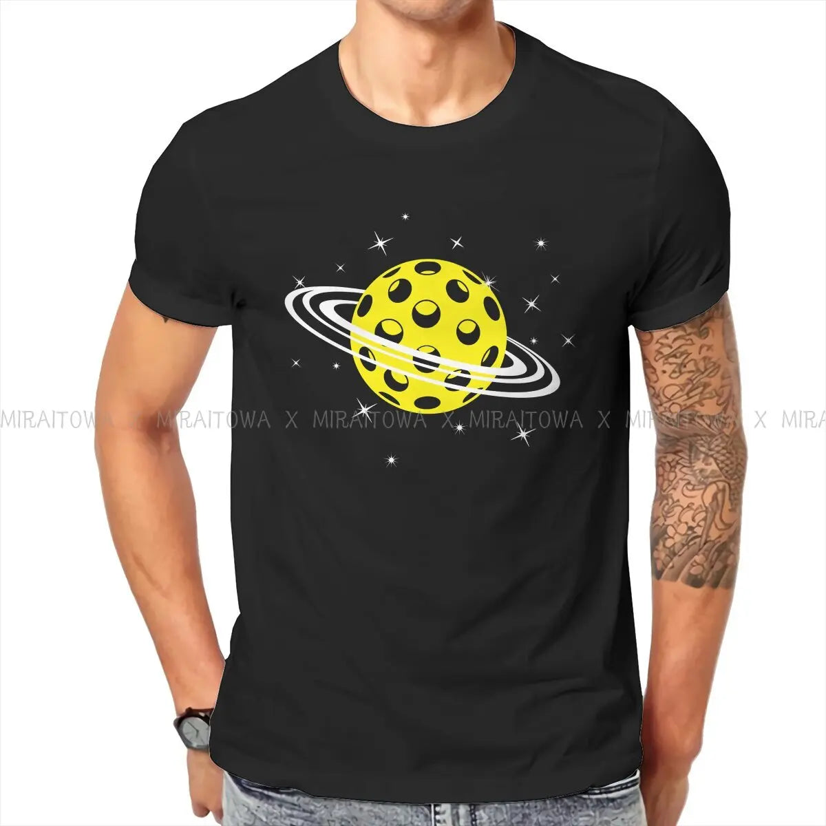 Planet Pickleball Rings Around Ball Summer Tee