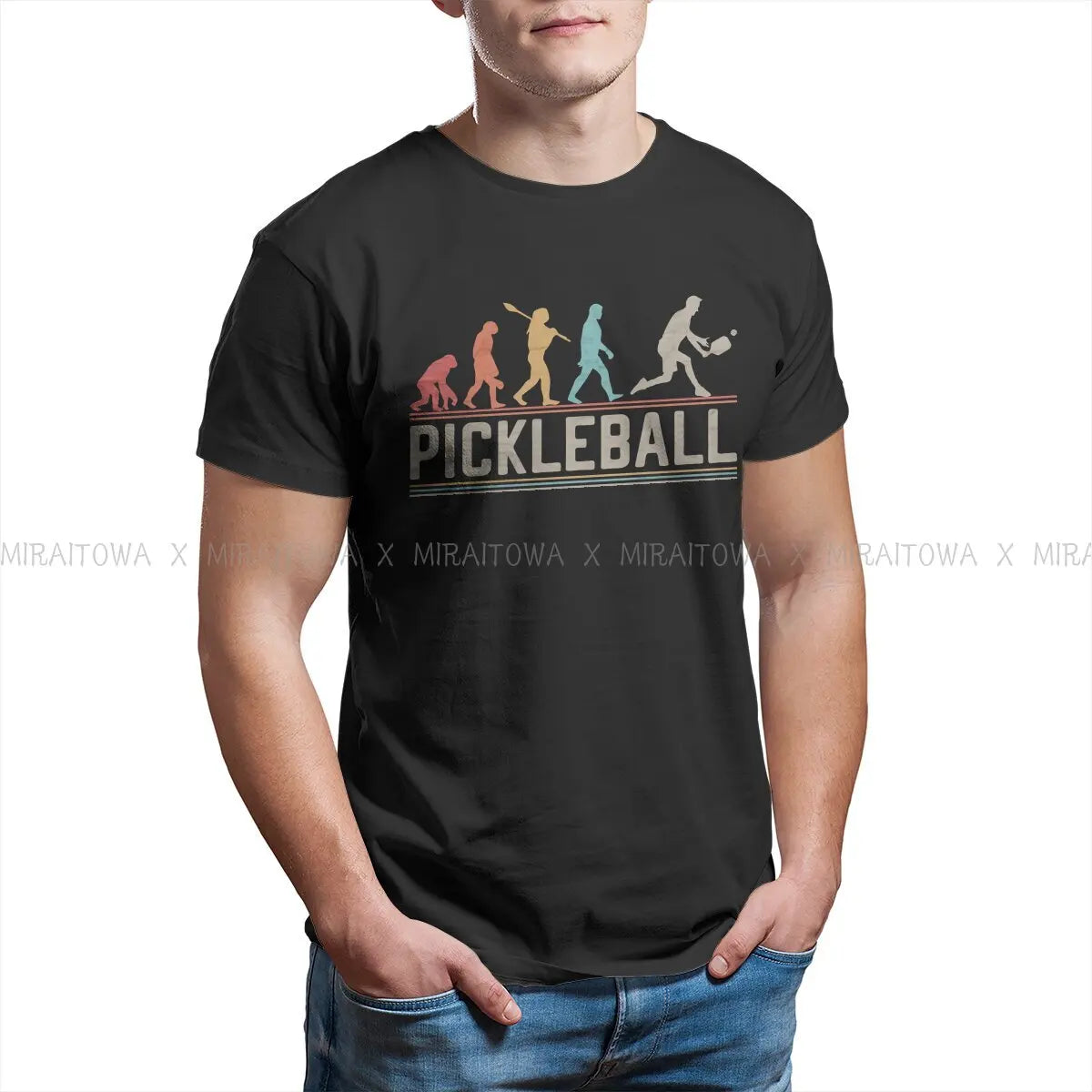 Pickleball Human Evolution T Shirt