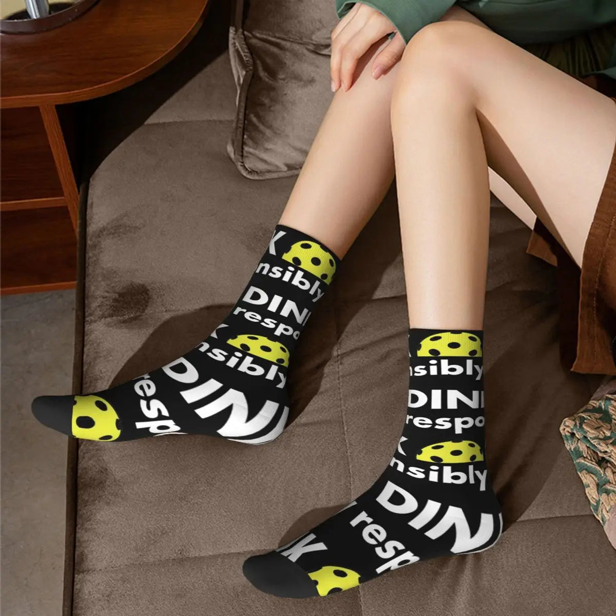 Dink Responsibly Crew Socks