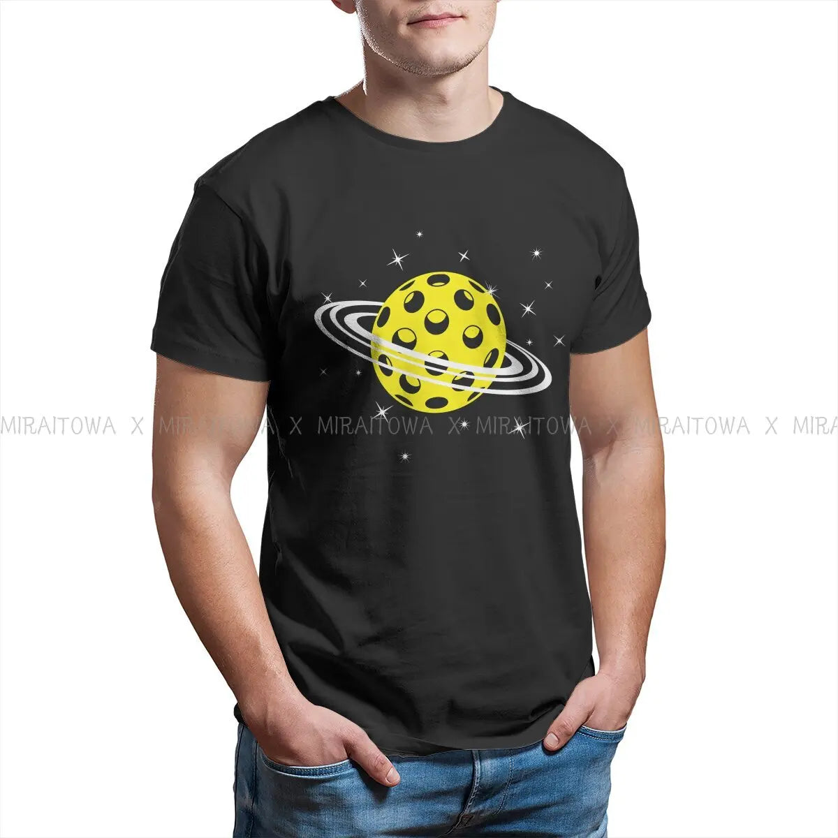 Planet Pickleball Rings Around Ball Summer Tee