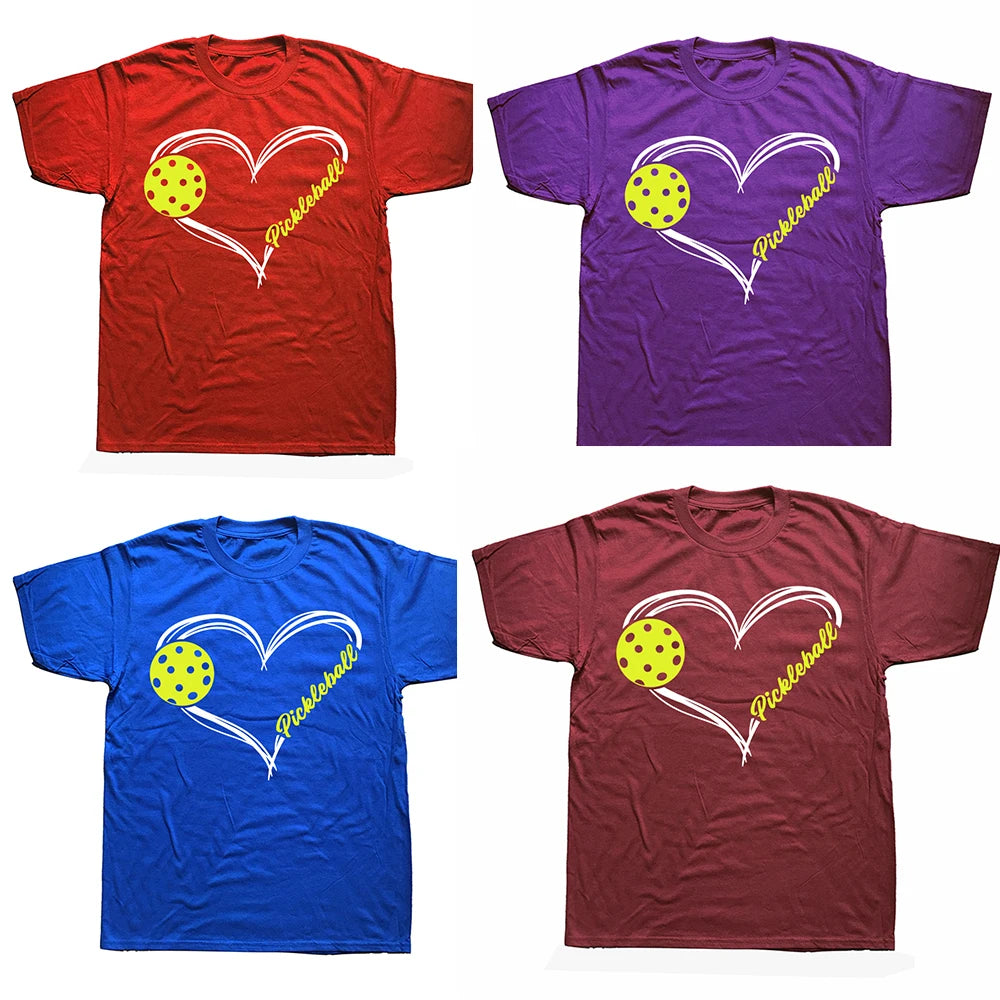 I Heart Pickleball T Shirt - Lightweight & Breathable