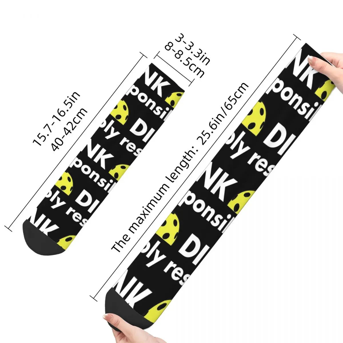 Dink Responsibly Crew Socks